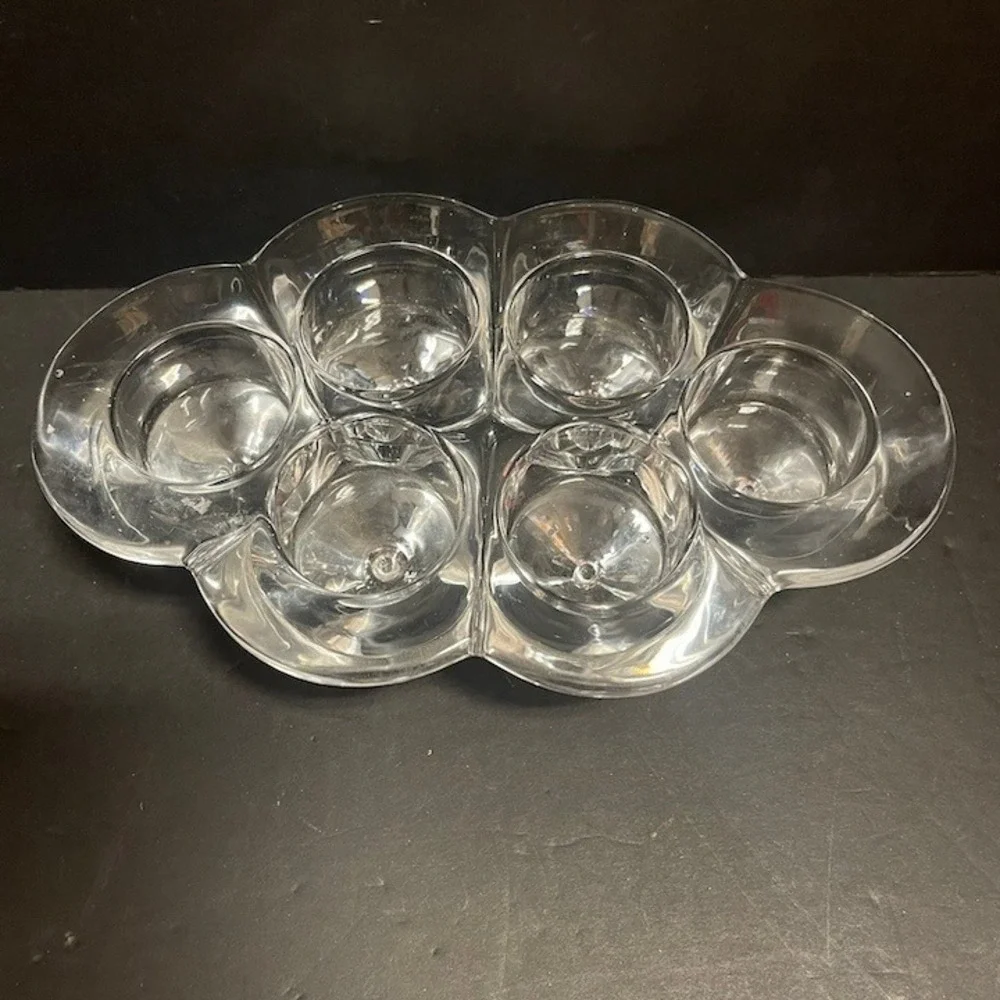 Heavy Glass Candle Votive Holder Villeroy & Boch Vintage Cone‎ Base